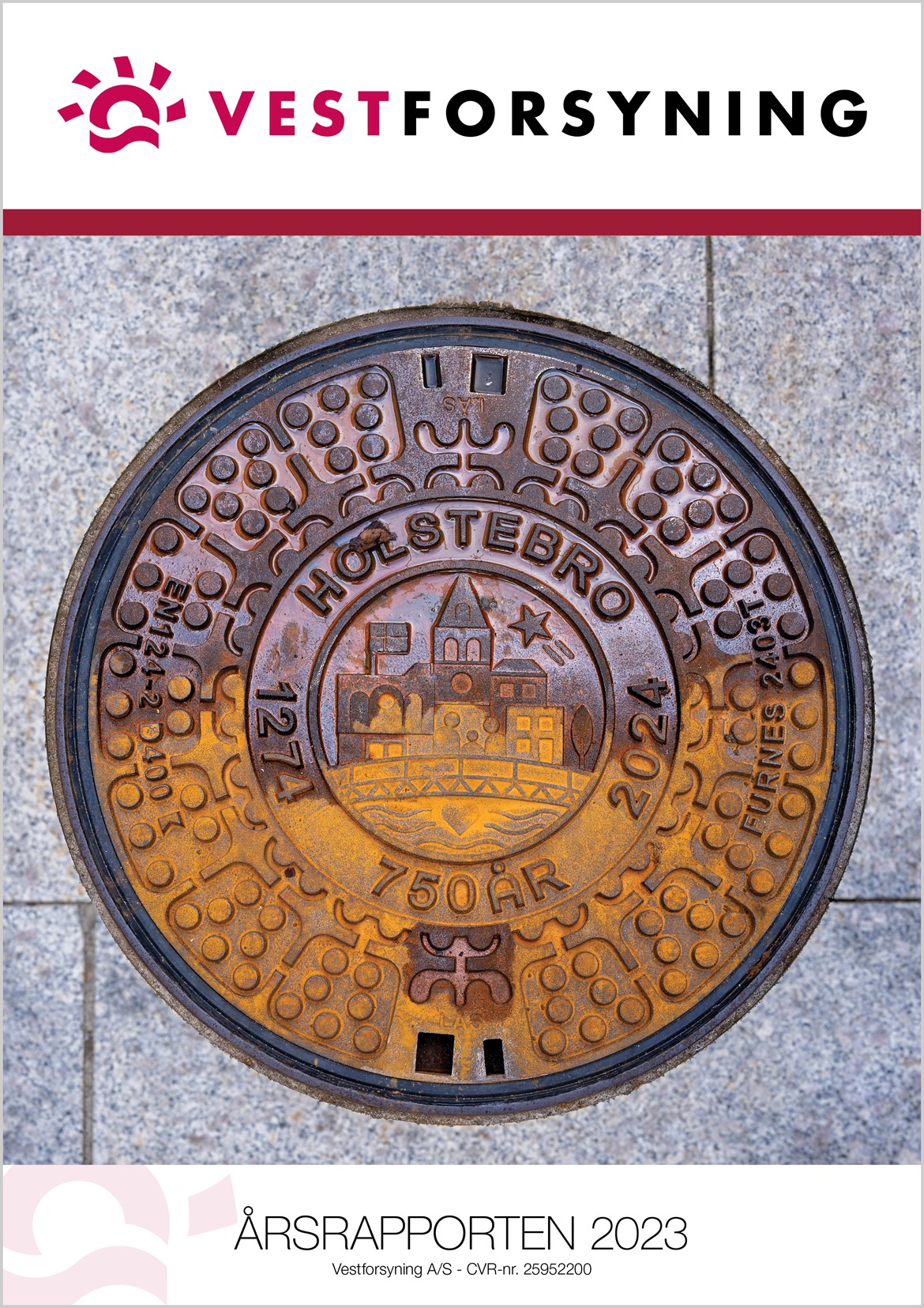 Forside af årsrapporten for 2023